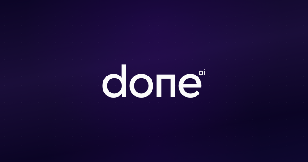 Logo from done.ai a connection of BrightAnalytics