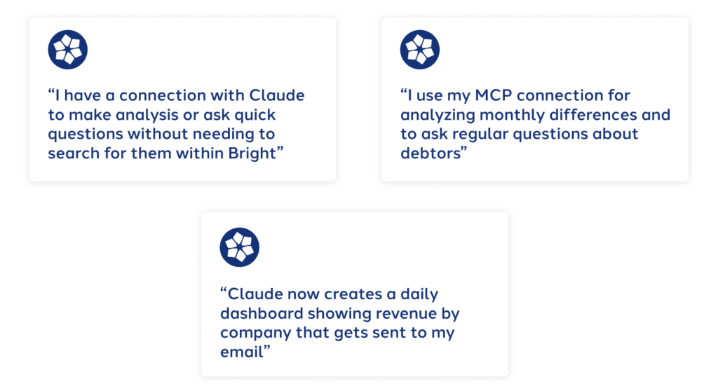 Image showing customer reviews about BrightAnalytics MCP server