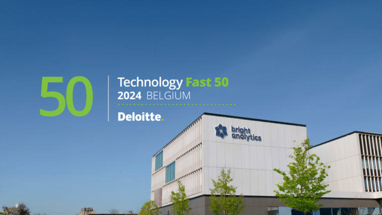 Image of BrightAnalytics office with the logo for Deloitte Technology Fast 50 Belgium