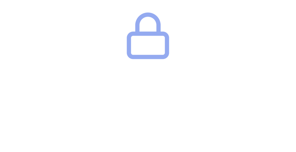 Image of a lock icon in light blue